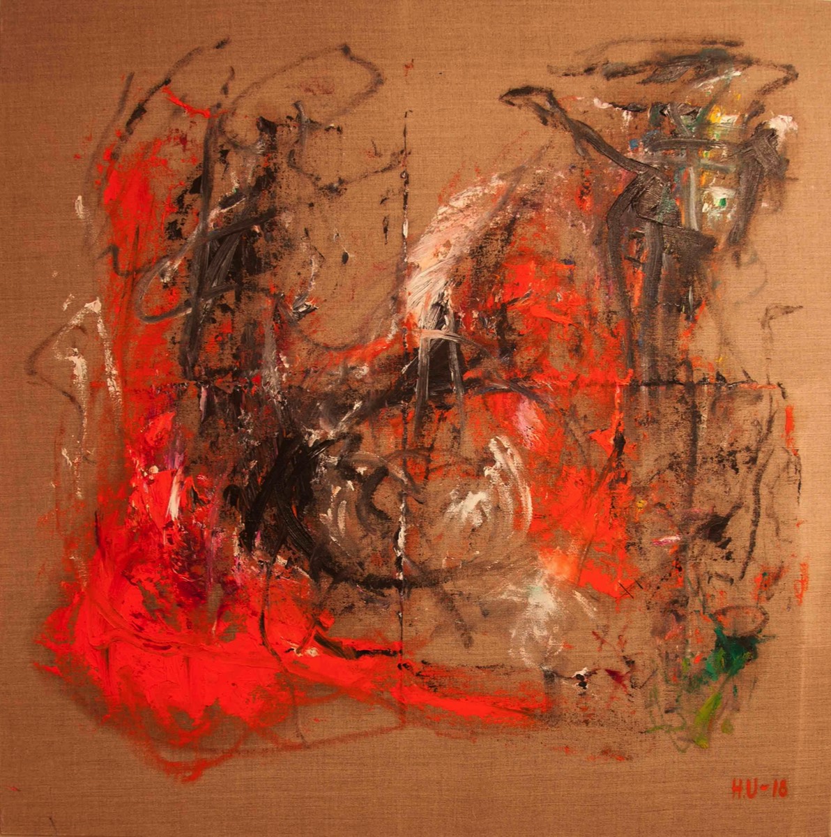 Passion II, Intohimo II, Oil on canvas, 92 x92cm